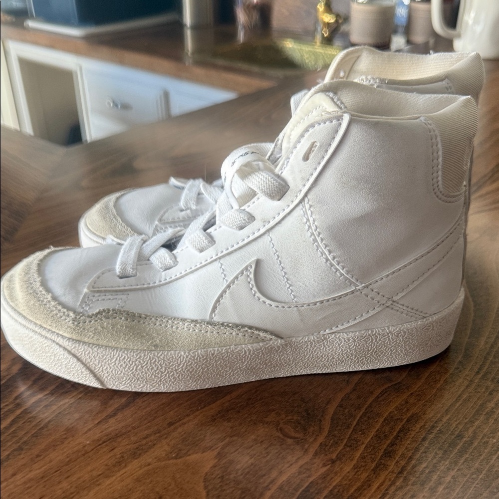 White Nike High-Top Sneakers